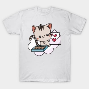 CAT HAPPY VALENTINES DAY KITTEN LOVERS T-Shirt